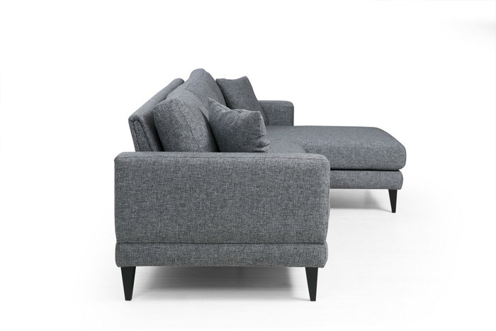 Atelier Del Sofa Sofá Cama Esquinero Derecho Nordic Corner L3+Chl Gris Oscuro 303x160 cm